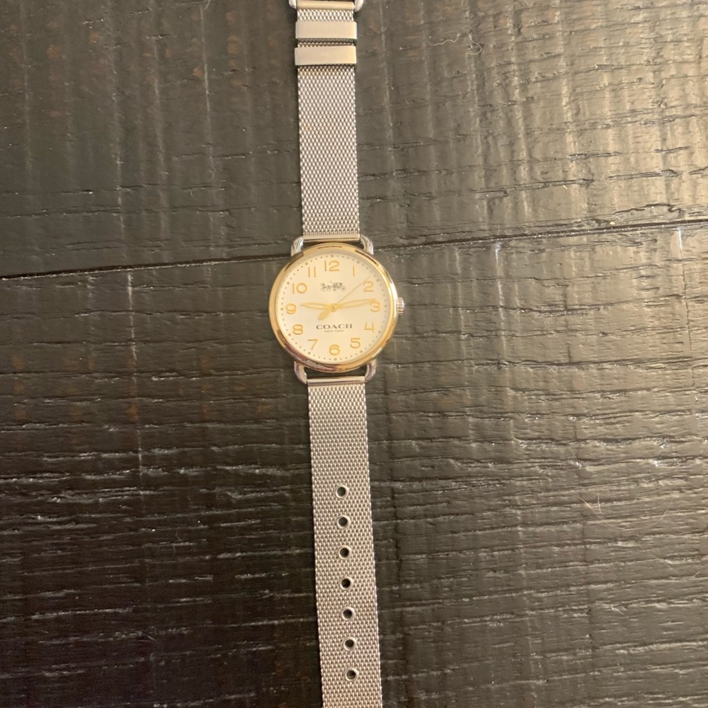 Silver and gold Coach watch - Picture 2 of 5